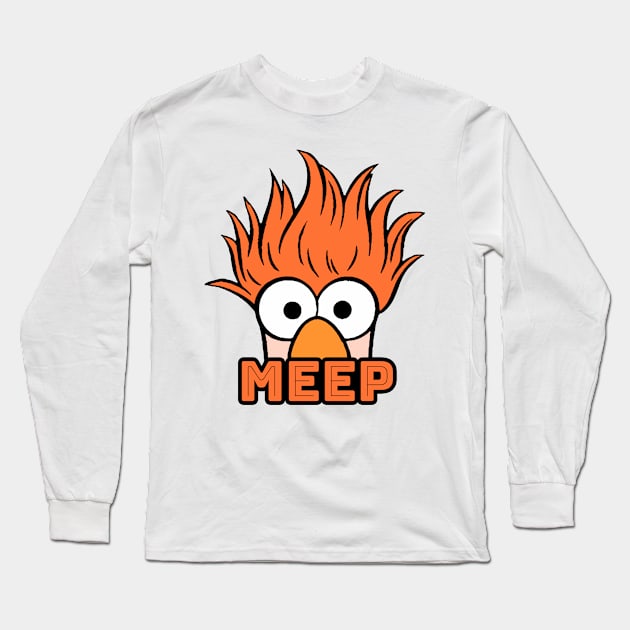 🧪 MEEP - BEAKER 🧪 Long Sleeve T-Shirt by INLE Designs